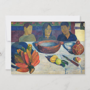Paul Gauguin - The Meal / Bananas Invitation