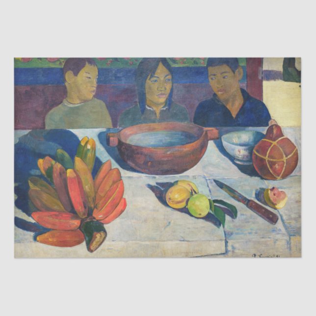 Paul Gauguin - The Meal / Bananas Tissue Paper (Front)