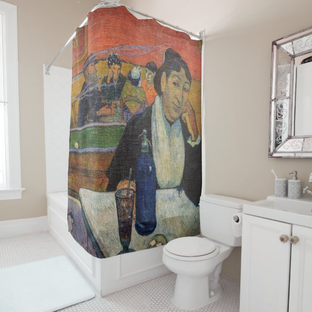 Paul Gauguin - The Night Cafe, Arles Shower Curtain (In Situ)