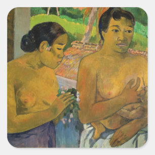 Paul Gauguin   The Offering, 1902 Square Sticker