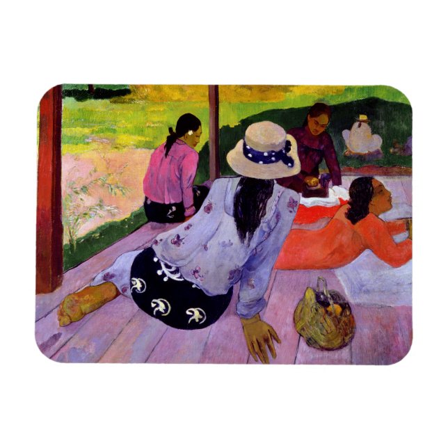 Paul Gauguin | The Siesta, 1891-2 (oil on canvas) Magnet (Horizontal)