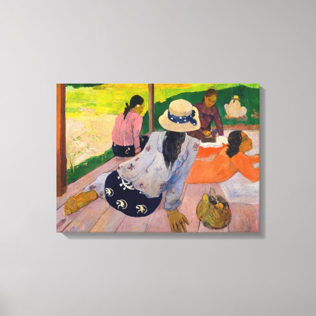 Paul Gauguin - The Siesta Canvas Print (Front)