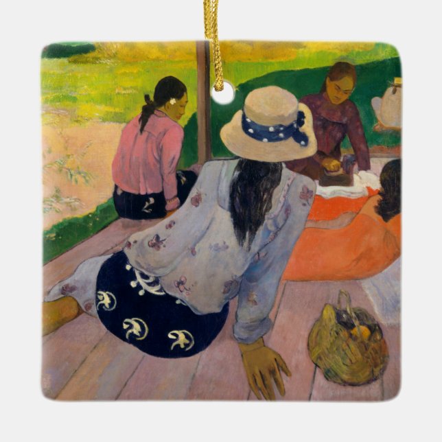 Paul Gauguin | The Siesta Ceramic Tree Decoration (Front)