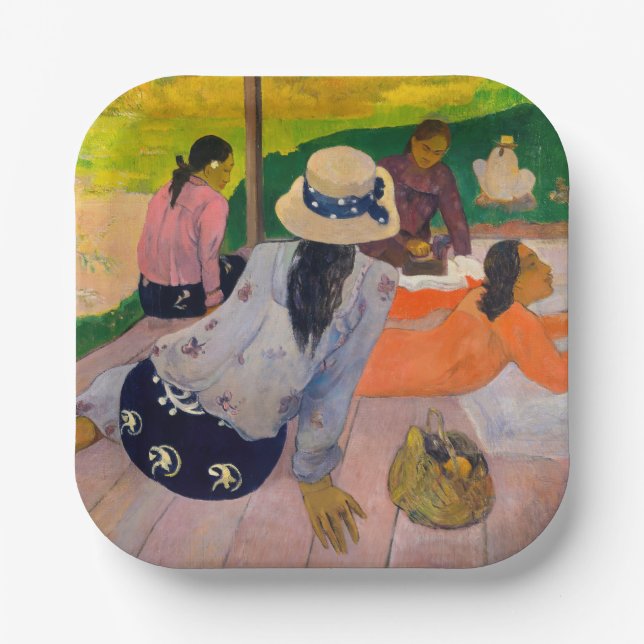 Paul Gauguin - The Siesta Paper Plate (Front)