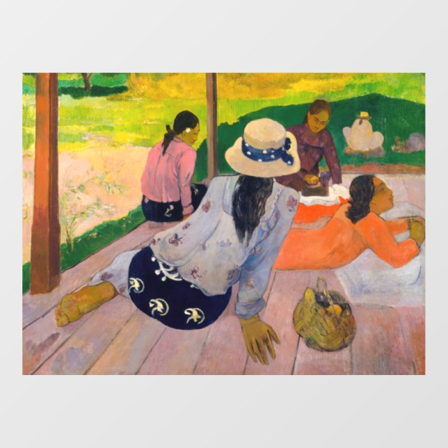 Paul Gauguin - The Siesta Window Cling (Sheet)