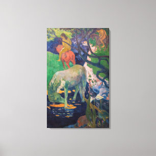 Paul Gauguin - The White Horse Canvas Print