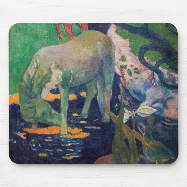 Paul Gauguin - The White Horse Mouse Mat (Front)