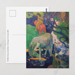 Paul Gauguin - The White Horse Postcard