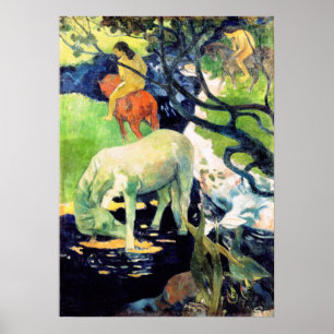 Paul Gauguin - The White Horse Poster