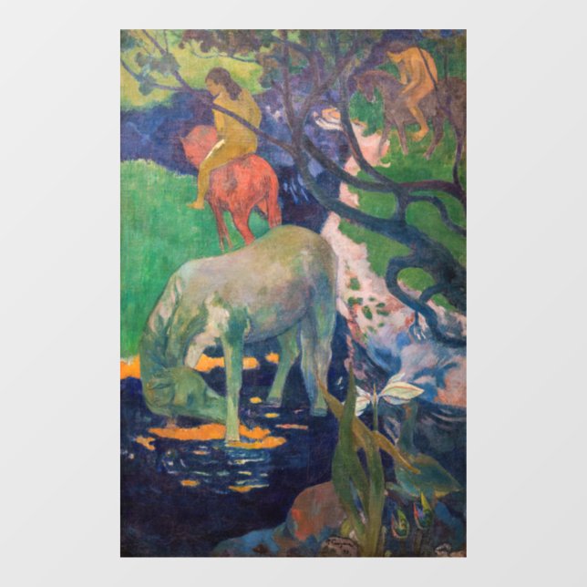 Paul Gauguin - The White Horse Window Cling (Sheet)