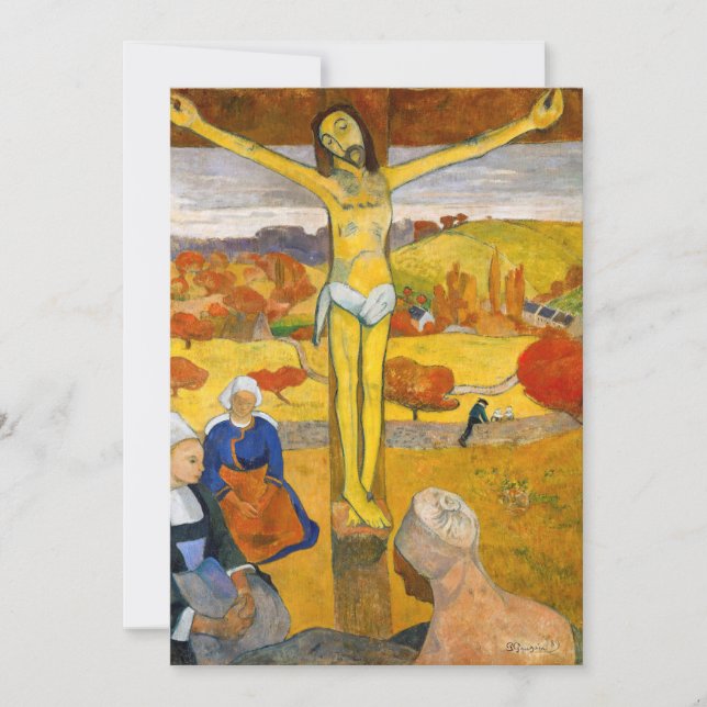 Paul Gauguin - The Yellow Christ Invitation (Front)