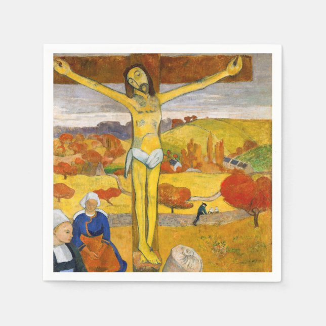 Paul Gauguin - The Yellow Christ Napkin (Front)