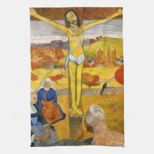 Paul Gauguin - The Yellow Christ Tea Towel