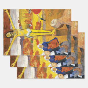Paul Gauguin The Yellow Christ Vintage Fine Art Wrapping Paper Sheet