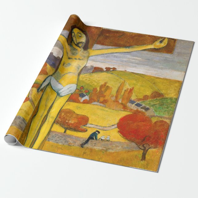 Paul Gauguin - The Yellow Christ Wrapping Paper (Unrolled)