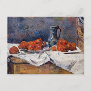 Paul Gauguin- Tomatoes & pewter tankard on table Postcard