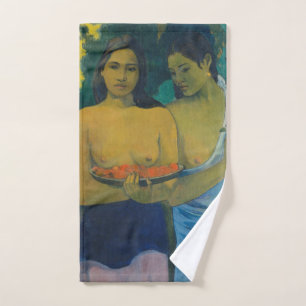 Paul Gauguin - Two Tahitian Women Bath Towel Set