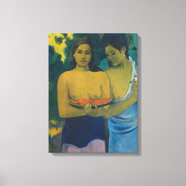 Paul Gauguin - Two Tahitian Women Canvas Print (Front)