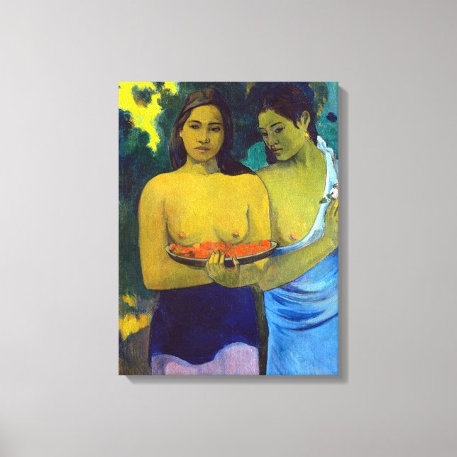 Paul Gauguin Two Tahitian Women Canvas Print (Front)