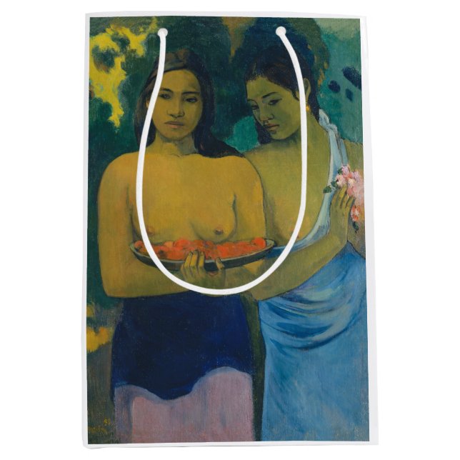 Paul Gauguin - Two Tahitian Women Medium Gift Bag (Front)