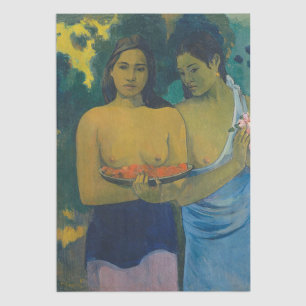 Paul Gauguin - Two Tahitian Women Tissue Paper