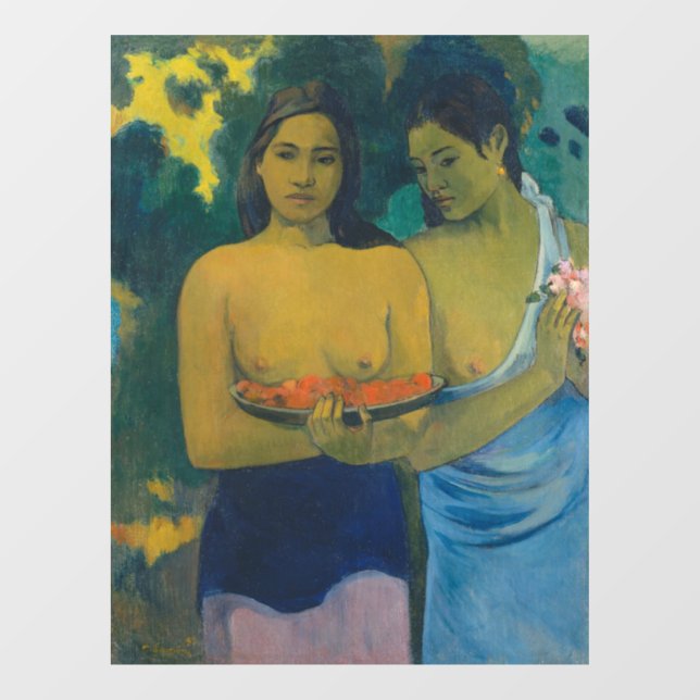 Paul Gauguin - Two Tahitian Women Window Cling (Sheet)