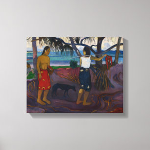 Paul Gauguin   Under the Pandanus, 1891 (oil on ca Canvas Print