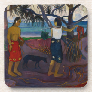 Paul Gauguin   Under the Pandanus, 1891 (oil on ca Coaster