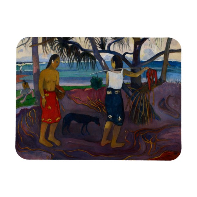 Paul Gauguin | Under the Pandanus, 1891 (oil on ca Magnet (Horizontal)