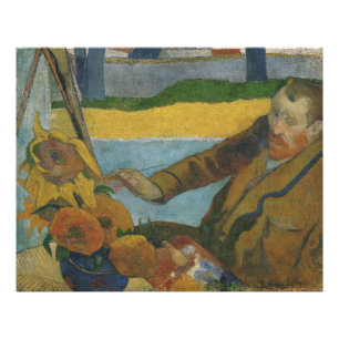 Paul Gauguin Vincent van Gogh painting sunflowers  Photo Print