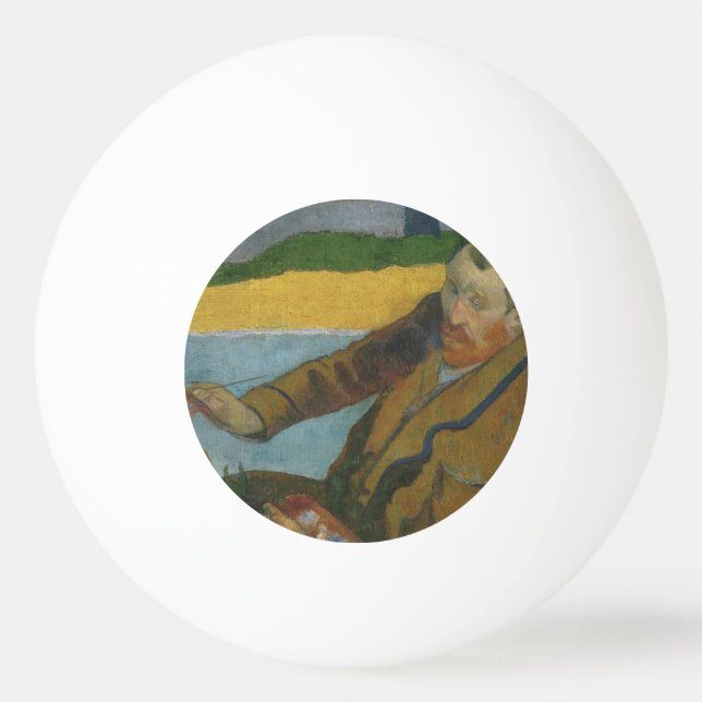 Paul Gauguin Vincent van Gogh painting sunflowers  Ping Pong Ball (Front)