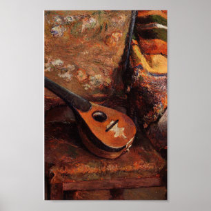 Paul Gauguin Vintage Mandolin on a Chair Poster