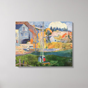 Paul Gauguin Vintage The David Mill in Pont-Aven Canvas Print