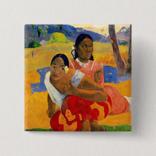 Paul Gauguin - When Will You Marry? 15 Cm Square Badge