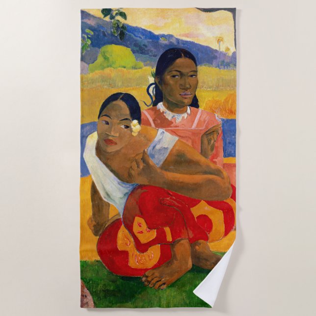 Paul Gauguin - When Will You Marry? Beach Towel (Front)
