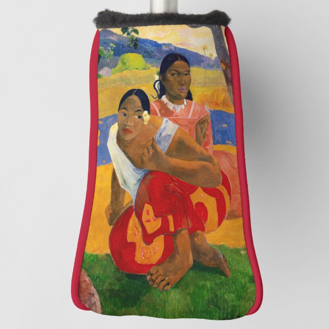 Paul Gauguin - When Will You Marry? Golf Head Cover (Rotate 90)