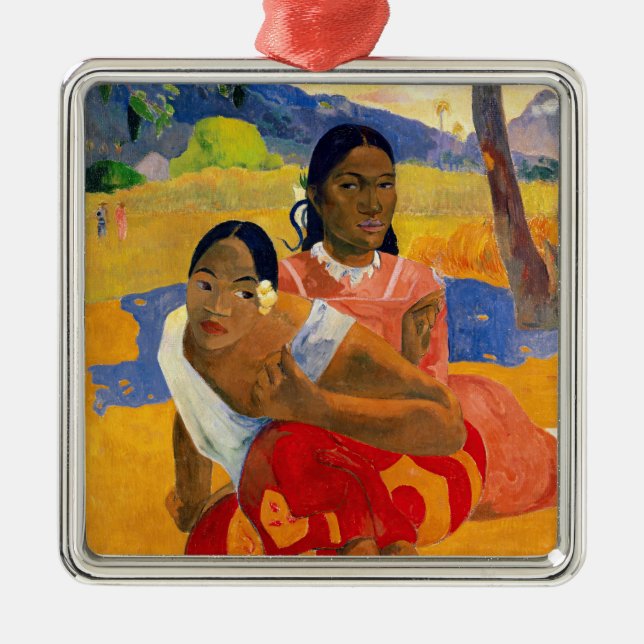 Paul Gauguin - When Will You Marry? Metal Tree Decoration (Front)