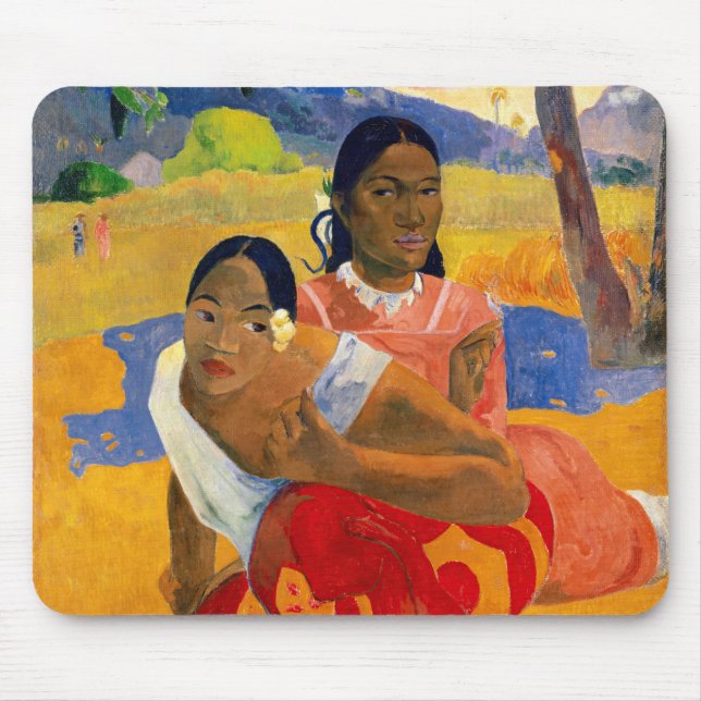 Paul Gauguin - When Will You Marry?  Mouse Mat (Front)