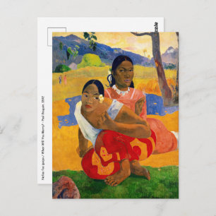 Paul Gauguin - When Will You Marry? Postcard