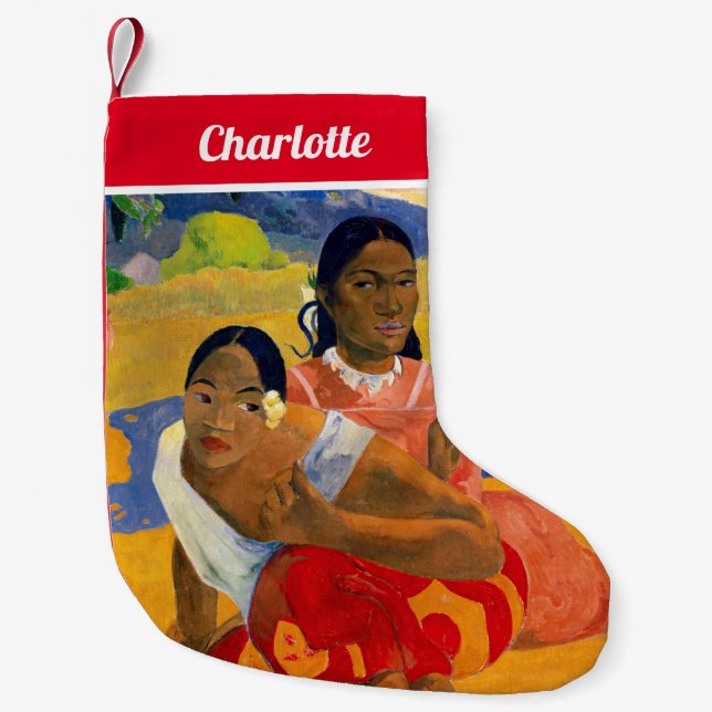 Paul Gauguin - When Will You Marry? Small Christmas Stocking (Front)