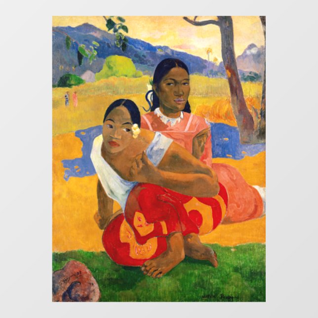 Paul Gauguin - When Will You Marry? Window Cling (Sheet)