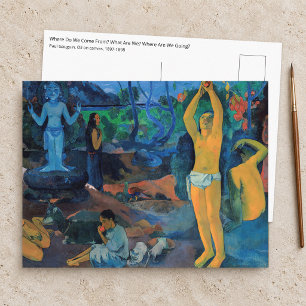 Paul Gauguin - Where Do We Come From? Postcard