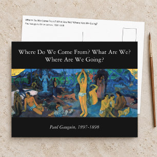 Paul Gauguin - Where Do We Come From? Postcard