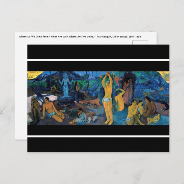 Paul Gauguin - Where Do We Come From? Postcard (Front/Back)