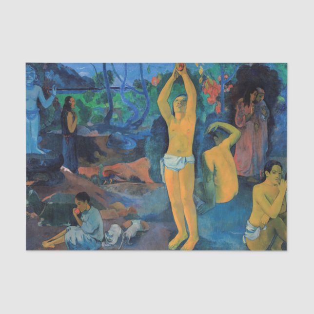 Paul Gauguin - Where Do We Come From? Tissue Paper (Front)
