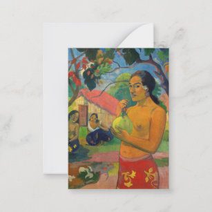 Paul Gauguin - Woman Holding a Fruit Card