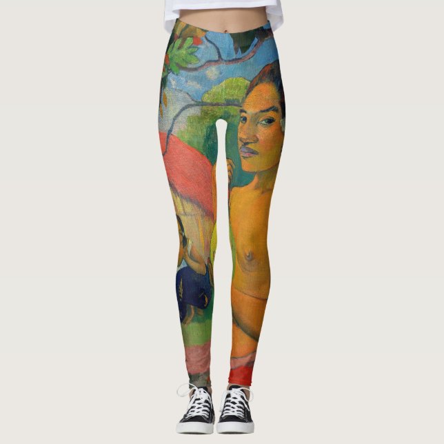 Paul Gauguin - Woman Holding a Fruit Leggings (Front)