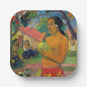 Paul Gauguin - Woman Holding a Fruit Paper Plate