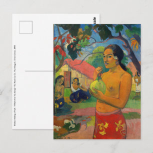 Paul Gauguin - Woman Holding a Fruit Postcard