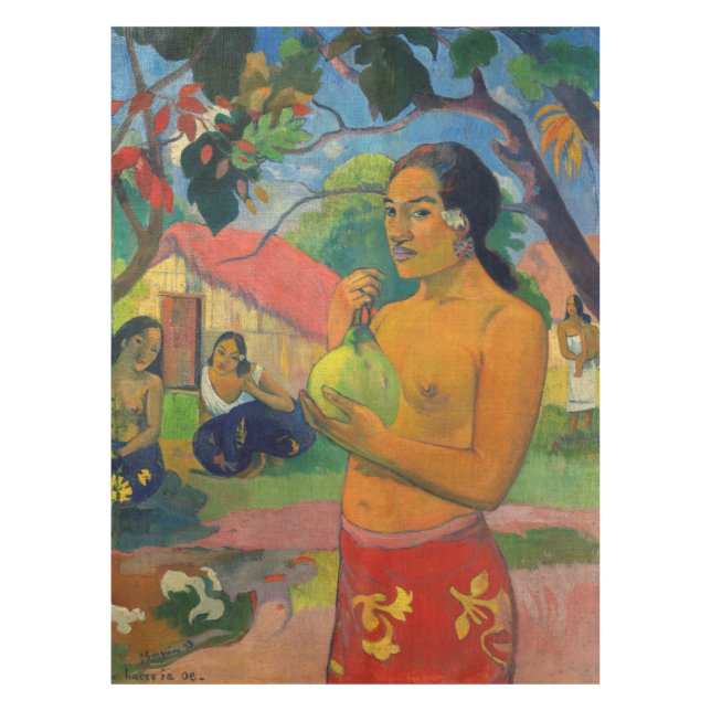 Paul Gauguin - Woman Holding a Fruit Tablecloth (Front)